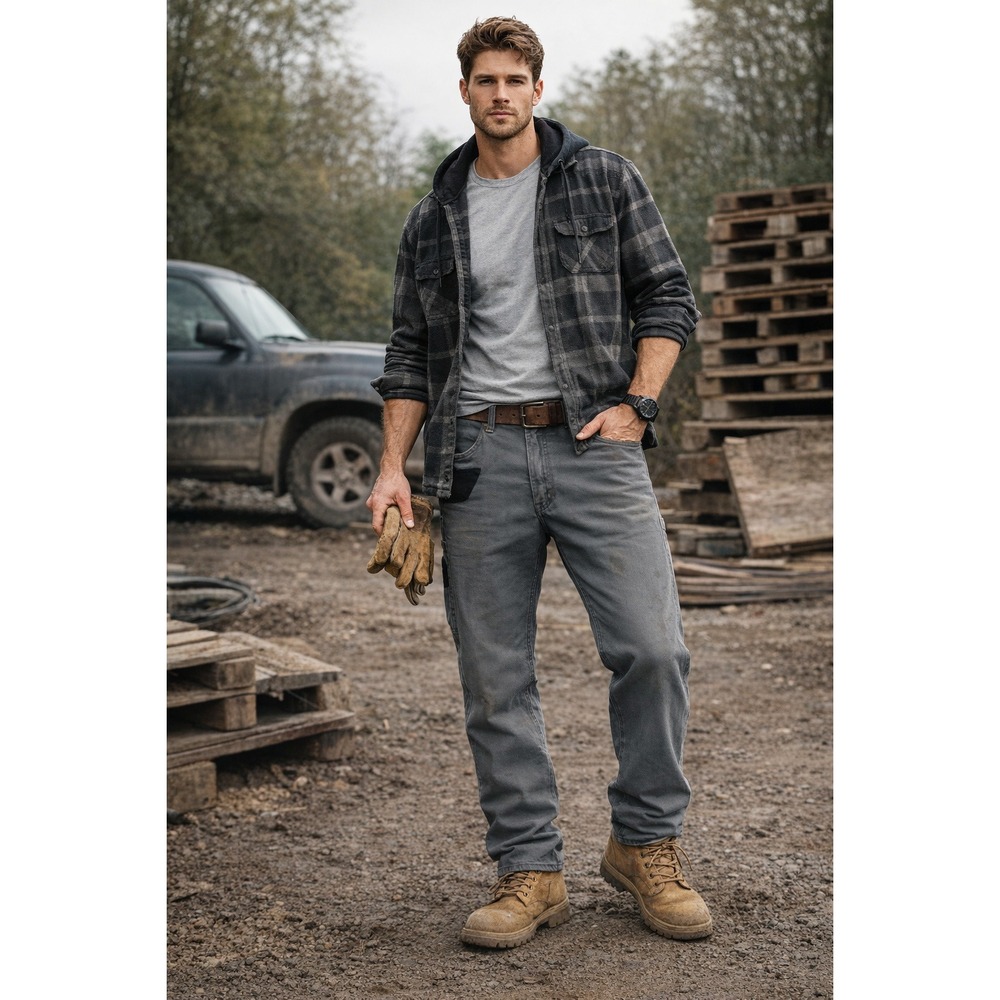 Wrangler Carpenter Pants Mens Gray Workwear Utility Gorpcore Streetwear